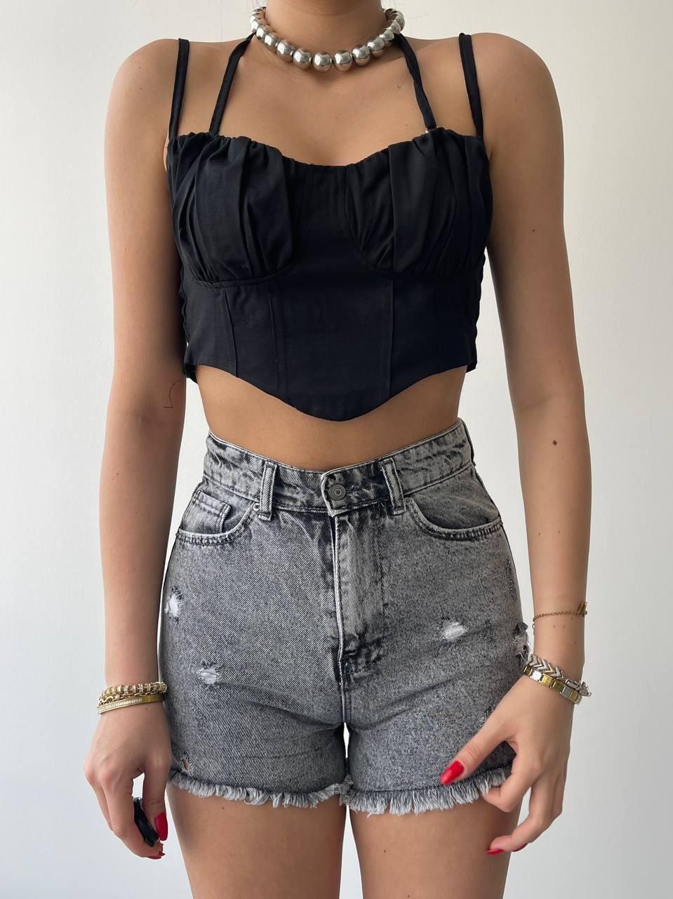 Deluxerie Crop Top MF-Lareesa