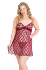 Deluxerie Plus Size Babydoll Set Primrose